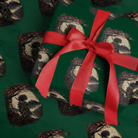 Funny African American Samurai Wrapping Paper Roll Japanese Art Black Warrior Sakura