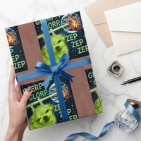 Funny Alien Dog Meme Wrapping Paper Roll Glorp Zep Sci-Fi Humor Chihuahua - Wonder Print Shop