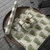 Funny Alligator Christmas Wrapping Paper Roll Lator Gator - Wonder Print Shop