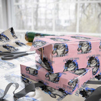Funny Alpha Wolf Ironic Meme Wrapping Paper Roll Let Me See Your Feet