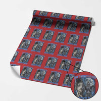 Funny Alpha Wolf Wrapping Paper Roll Don't Worry Kitten Daddy's Here 90s Vintage Bootleg - Wonder Print Shop