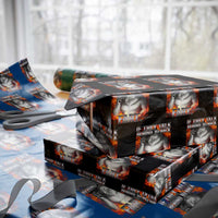 Funny Alpha Wolf Wrapping Paper Roll Meme If They Talk Behind Your Back Fart Bootleg - Wonder Print Shop