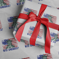 Funny American Wrapping Paper Roll Statue of Liberty WTF USA Freedom Satire - Wonder Print Shop