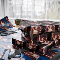Funny Angry Doll Face Meme Graphic Wrapping Paper Roll Unhinged Baby Stankface Reaction