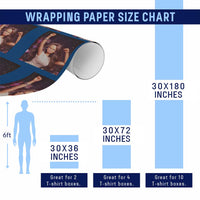 Funny Angry Doll Face Meme Graphic Wrapping Paper Roll Unhinged Baby Stankface Reaction