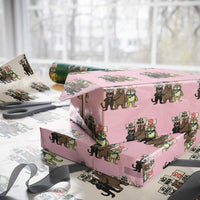 Funny Animal Protest Wrapping Paper Roll No Kings No Wars No Ice