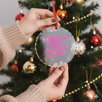 Funny Attitude Women Saying Crystal Glass Ornament I Woke Up Sexy As Hell Again