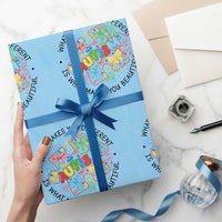 Funny Autism Awareness What Makes You Different Is What Makes You Beautiful Wrapping Paper Roll Coquette Puzzle
