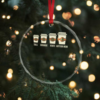 Funny Autism Mom Crystal Glass Ornament Coffee Support Autistic - Wonder Print Shop