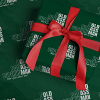 Funny Bald Dad Wrapping Paper Roll Old Man Saying Gag Gift Fathers Day - Wonder Print Shop