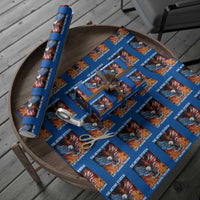 Funny Bald Eagle 4th of July Wrapping Paper Roll The Metric System Cant Measure Freedom American Flag - Wonder Print Shop