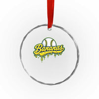 Funny Banana Baseball Crystal Glass Ornament Sports Team Baseball Drip Ice Cream Style