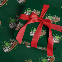 Funny Baseball St Patricks Day Home Plate Drip Wrapping Paper Roll