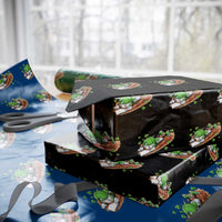 Funny Baseball St Patricks Day Home Plate Drip Wrapping Paper Roll