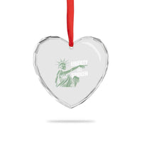 Funny Basketball Point God Liberty Meme Heart Crystal Glass Ornament Has Spoken Patriotic USA