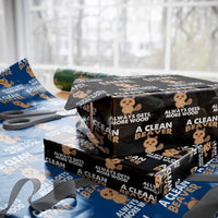Funny Beaver Adult Humor Wrapping Paper Roll A Clean Beaver Always Get More Wood - Wonder Print Shop