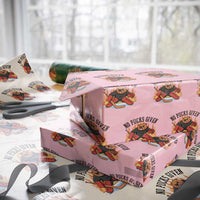 Funny Beaver Ice Hockey Goalie Gift Wrapping Paper Roll No Pucks Given - Wonder Print Shop