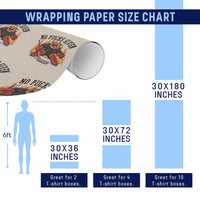 Funny Beaver Ice Hockey Goalie Gift Wrapping Paper Roll No Pucks Given - Wonder Print Shop