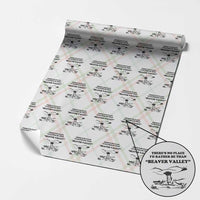 Funny Beaver Valley Wrapping Paper Roll There’s No Place I'd Rather Be Adult Humor - Wonder Print Shop