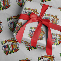 Funny Beer Drinking Cinco De Mayo Party Gift Wrapping Paper Roll Lets Fiesta