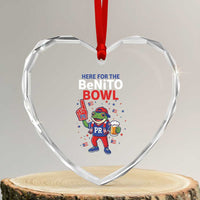 Funny Benito Bowl Puerto Rican Football Heart Crystal Glass Ornament Coquí Frog Music Fan with Beer and Foam Finger