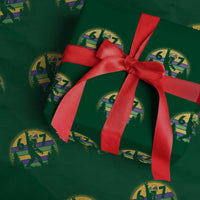 Funny Bigfoot 67 Mardi Gras Wrapping Paper Roll Sasquatch Parade Jester Hat