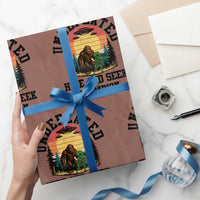 Funny Bigfoot And Alien Gift Wrapping Paper Roll Undefeated Hide And Seek Champion - Wonder Print Shop