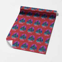 Funny Bigfoot Bowling Vaporwave Gift Wrapping Paper Roll - Wonder Print Shop
