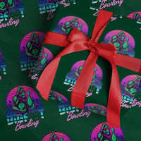 Funny Bigfoot Bowling Vaporwave Gift Wrapping Paper Roll - Wonder Print Shop
