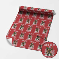 Funny Bigfoot Christmas Wrapping Paper Roll Do Not Be An Assquatch - Wonder Print Shop