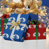Funny Bigfoot Fishing Christmas Wrapping Paper Roll Sasquatch Moon Fisherman - Wonder Print Shop