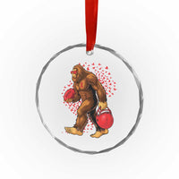 Funny Bigfoot Football Crystal Glass Ornament Support HIV Awareness Gift - Wonder Print Shop