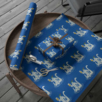 Funny Bigfoot Loch Ness Monster Oktoberfest Wrapping Paper Roll German Oktoberfest Sasquatch Drinking - Wonder Print Shop