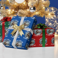 Funny Bigfoot Motorcycle Xmas Wrapping Paper Roll Sasquatch Rock On Hand Xmas - Wonder Print Shop