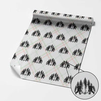 Funny Bigfoot Playing Ice Hockey Wrapping Paper Roll Cryptid Lover Gift - Wonder Print Shop
