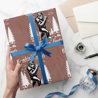 Funny Bigfoot Sasquatch Wrapping Paper Roll Breakin Hearts And Rippin Farts - Wonder Print Shop