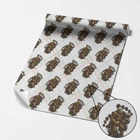 Funny Bigfoot Tennis Player Wrapping Paper Roll Folklore Cryptid Gift - Wonder Print Shop