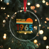 Funny Birthday Crystal Glass Ornament Vintage 1965 Limited Edition Bday Party - Wonder Print Shop