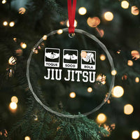 Funny BJJ Crystal Glass Ornament Toque Soco Rola Brazilian Jiu Jitsu - Wonder Print Shop
