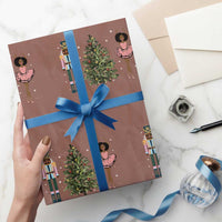 Funny Black Ballerina Nutcracker African American Christmas Wrapping Paper Roll - Wonder Print Shop