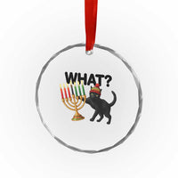 Funny Black Cat Chaos Kwanzaa Kinara Candle Crystal Glass Ornament African Heritage Gift - Wonder Print Shop