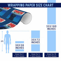 Funny Black Cat Wrapping Paper Roll PAWS Parody Kitten Mouse Humorous - Wonder Print Shop