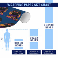 Funny Black Labrador Wrapping Paper Roll Dog Mom Retro Sunset Gift - Wonder Print Shop