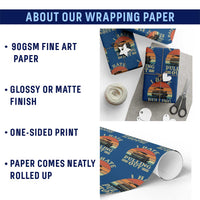 Funny Boating Boat Captain Wrapping Paper Roll I Hate Pulling Out Vintage Retro - Wonder Print Shop