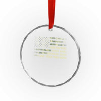 Funny Bonus Dad Crystal Glass Ornament Step Dad Camo American Flag Fathers Day TS10