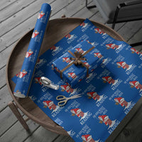 Funny Bookish Christmas Wrapping Paper Roll He Sees What You Have Been Reading - Wonder Print Shop
