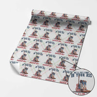 Funny Boot in Your Ass American Way Wrapping Paper Roll Patriotic Country Style USA Pride - Wonder Print Shop