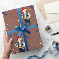 Funny Bosnia Goose Soccer Fan Gift Wrapping Paper Roll Off To Watch Fudbal