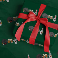 Funny Bowling And Beer Lover Gift Wrapping Paper Roll - Wonder Print Shop