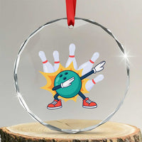 Funny Bowling Ball Dab Crystal Glass Ornament Sports Lover Gift TS12